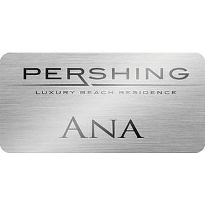 2" x 3" Full Color Aluminum Silver Gloss Name Badge