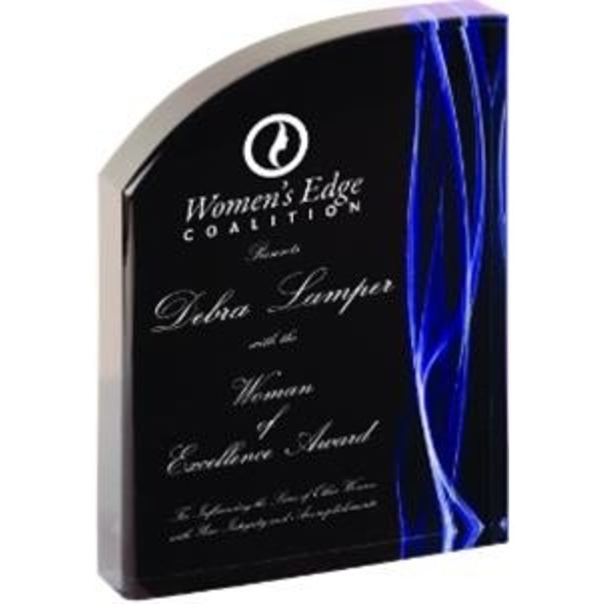 Blue Vapor Wave Acrylic Awards