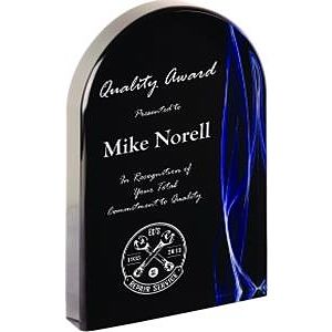 Blue Vapor Arch Acrylic Awards