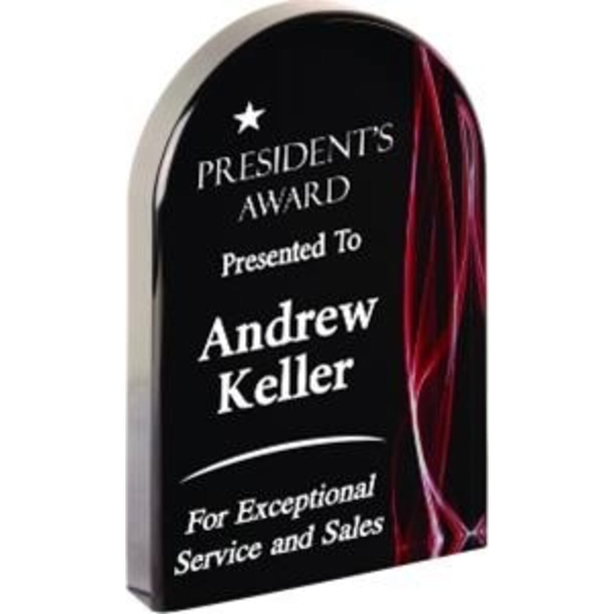 Red Vapor Arch Acrylic Awards