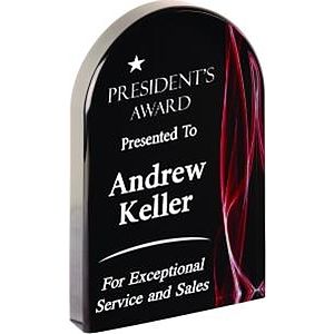 Red Vapor Arch Acrylic Awards