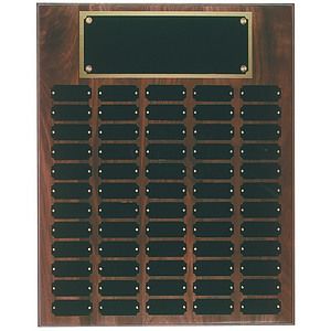 102 Plate Genuine Walnut Step Edge Perpetual Plaques