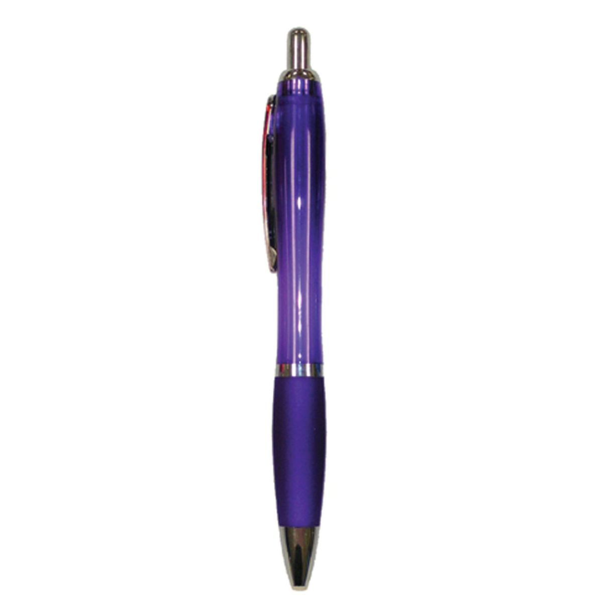 Purple Pad Printed Plastic Ball Point Pen