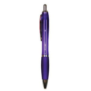 Purple Pad Printed Plastic Ball Point Pen