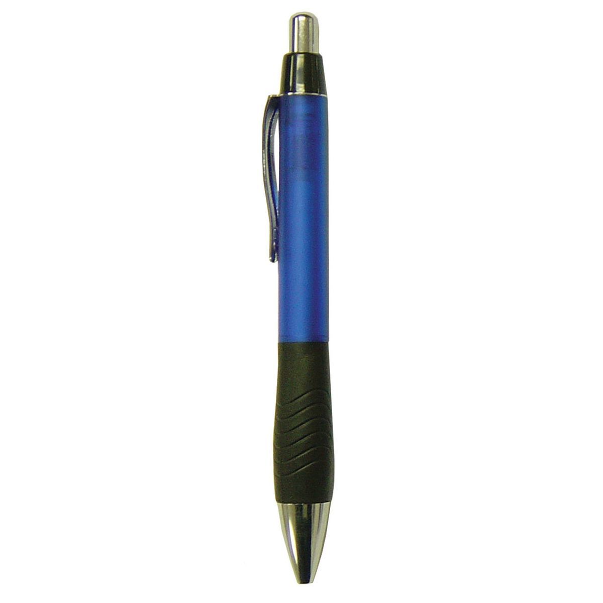 Blue Pad Printed Plastic Ball Point Pen