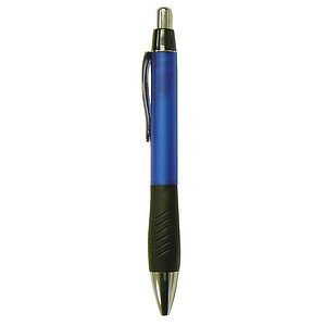 Blue Pad Printed Plastic Ball Point Pen