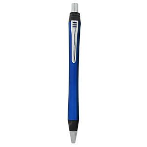 Blue Pad Printed Plastic Ball Point Pen (Discontinued)