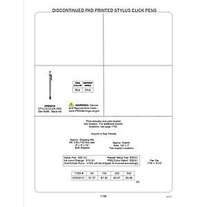 Blue/Silver Stylus Click Pen