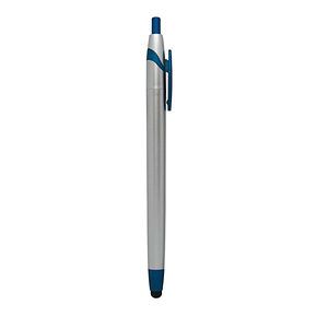 Blue/Silver Stylus Click Pen