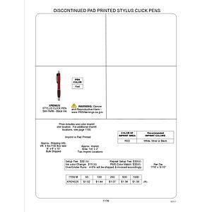 Red Stylus Click Pen