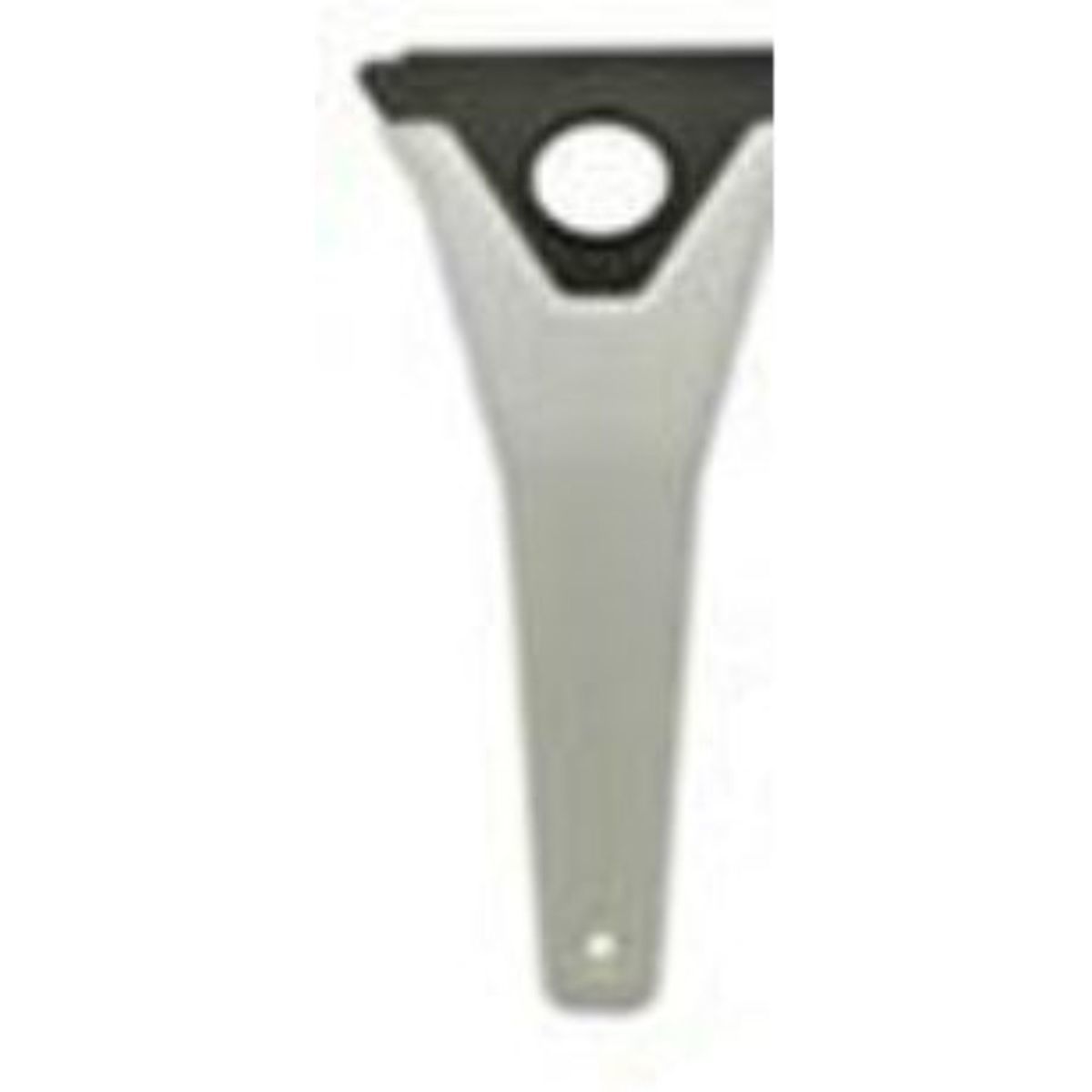 White Ice Scraper with three sided triangle insert.