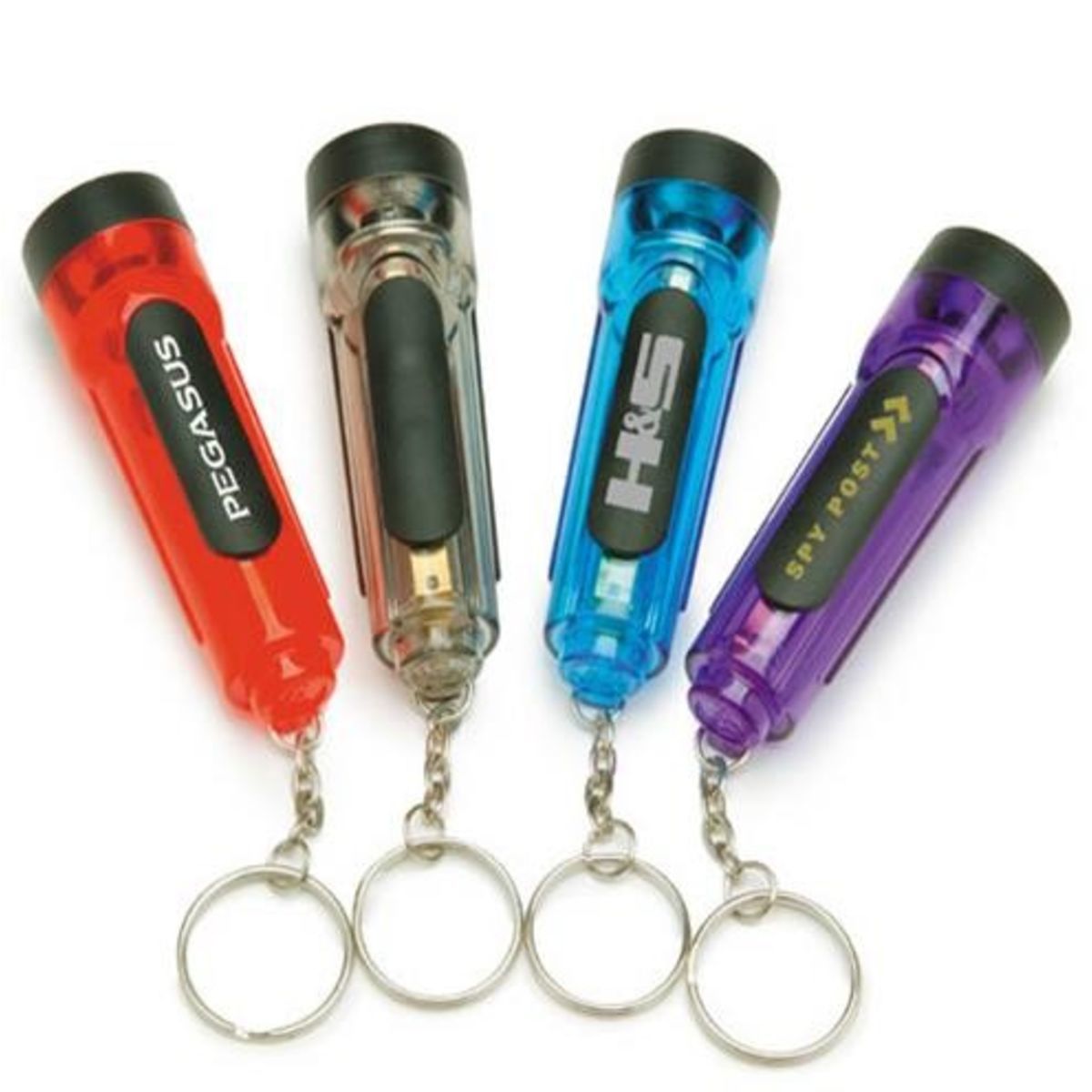 Plastic Flashlight Key Chain