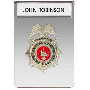 Acrylic Clear Pocket Badge with one plate.