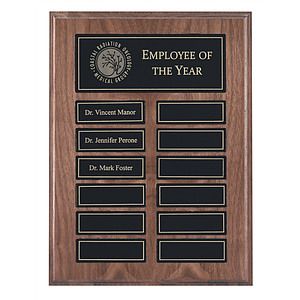 12 Plate Magnetic Perpetual Plaque with Black Plates