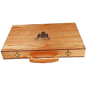 Backgammon Game with an engraved top