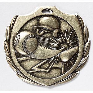 Baseball Burst Medal 2 1/4"