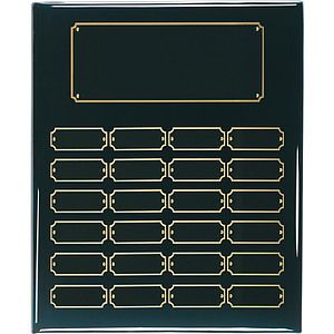 24 Plate Black Piano Finish Perpetual Plaques