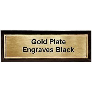 3" x 9" Bronze Border Cast Aluminum Plaque