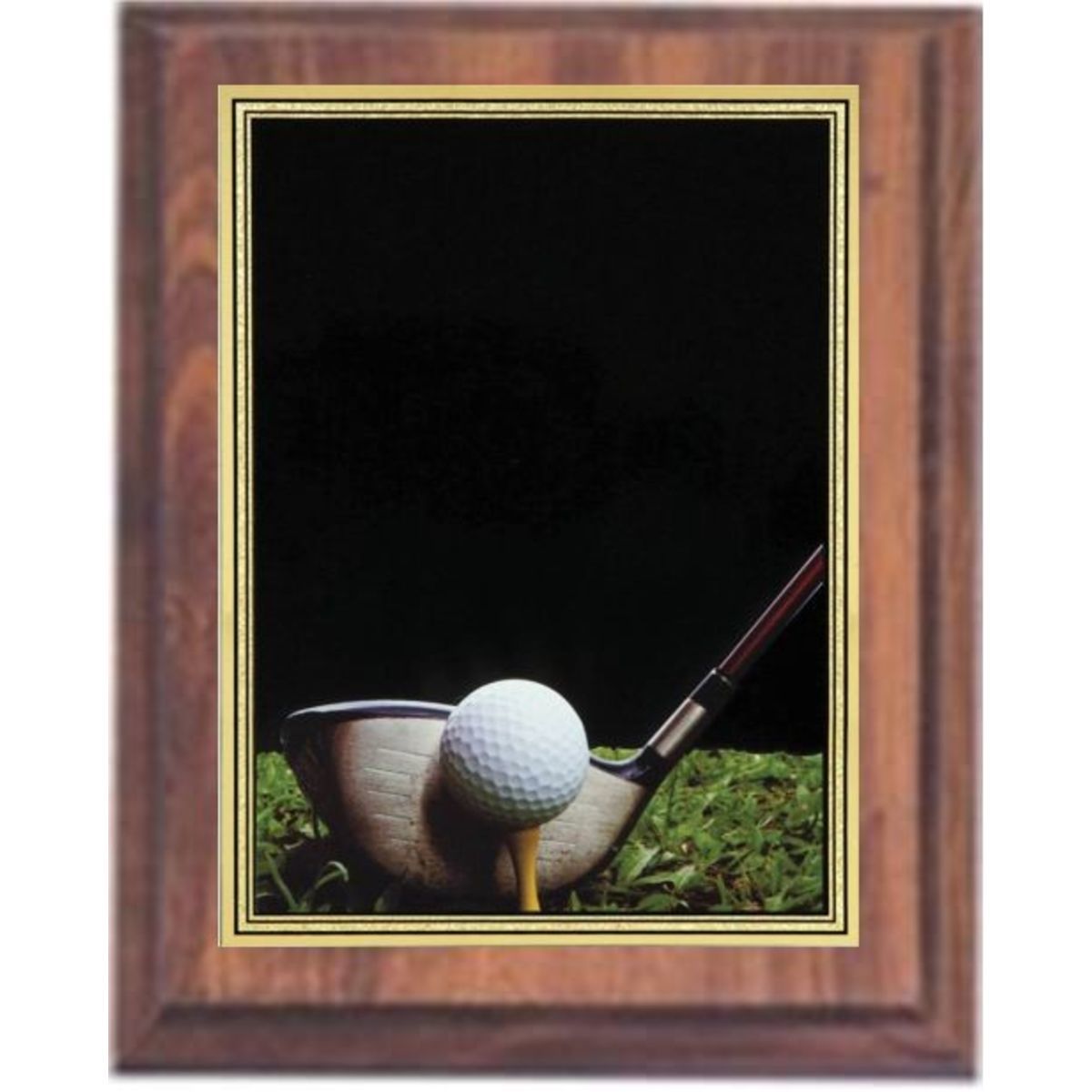 7" x 9" Cherry Finish Plaque with a Basketball Hi-Definition Plate