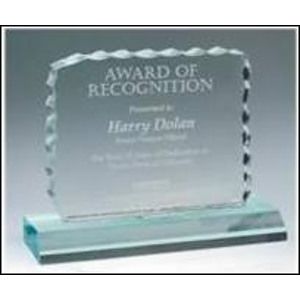 4 1/2" x 5 1/2" Jade Cracked Ice Acrylic Award