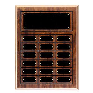 18 Plate Cherry Finish Perpetual Plaques