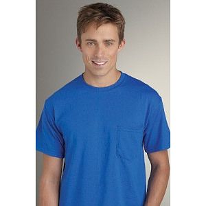 Embroidered G8300 50/50 Colored T-shirt with Pocket