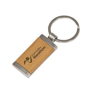 Maple Rectangle Key Tag