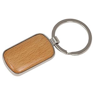 Maple Rounded Corners Rectangle Key Tag