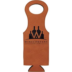 Rawhide Leatherette Wine Bag