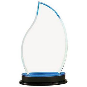 9 1/2" Blue Flame Impress Mirror Acrylic Award