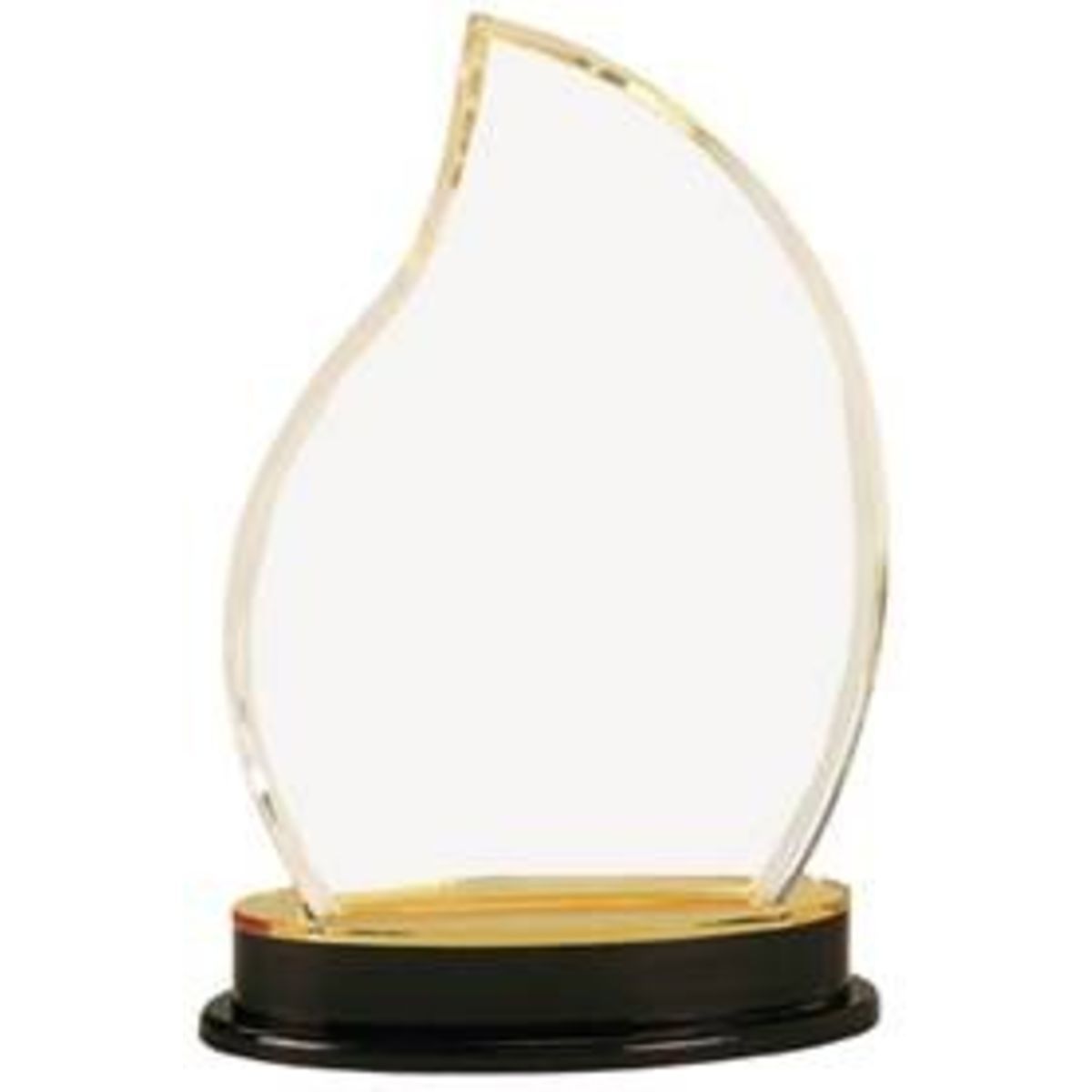 9 1/2" Gold Flame Impress Mirror Acrylic Award