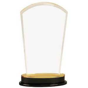 9 1/4" Arch Impress Gold Mirror Acrylic Award