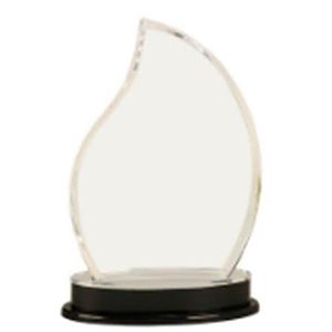 9 1/2" Silver Flame Impress Mirror Acrylic Award