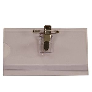 Convention Badge with Bulldog Clip & Pin