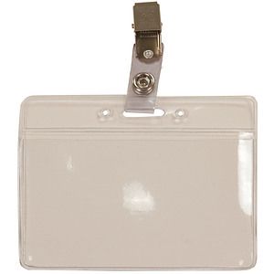 Convention Badge with Strap & Bulldog Clip