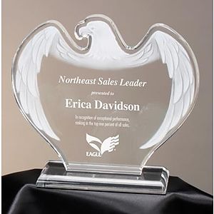 Frosted Eagle Acrylic Award Clear)
