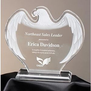 Frosted Eagle Acrylic Award (Clear)