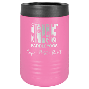 Pink Laser Engraved Polar Camel Beverage Holder