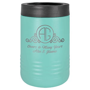 Teal Laser Engraved Polar Camel Beverage Holder