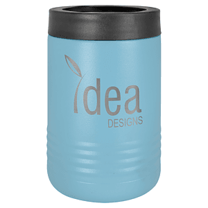 Light Blue Laser Engraved Polar Camel Beverage Holder
