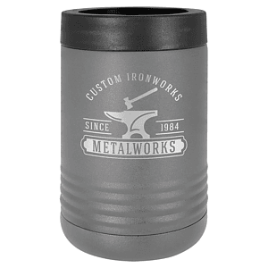 Dark Gray Laser Engraved Polar Camel Beverage Holder