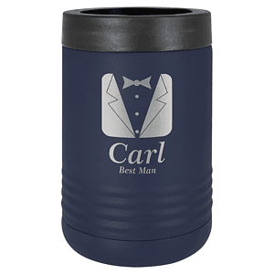 Navy Blue Laser Engraved Polar Camel Beverage Holder