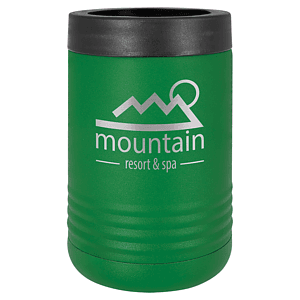 Green Laser Engraved Polar Camel Beverage Holder