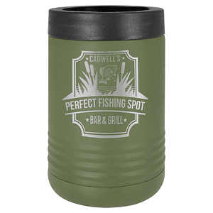 Olive Green Laser Engraved Polar Camel Beverage Holder