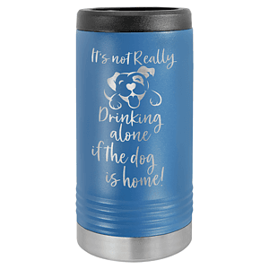 Royal Blue Laser Engraved Polar Camel Slim Beverage Holder