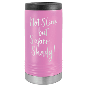 Light Purple Laser Engraved Polar Camel Slim Beverage Holder