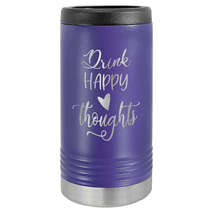 Purple Laser Engraved Polar Camel Slim Beverage Holder
