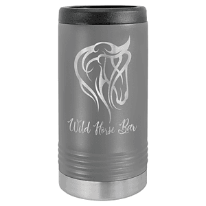 Dark Gray Laser Engraved Polar Camel Slim Beverage Holder