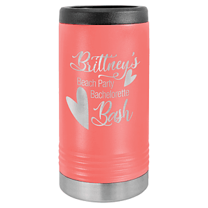 Coral Laser Engraved Polar Camel Slim Beverage Holder