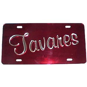 Three Color Mirror License Plate